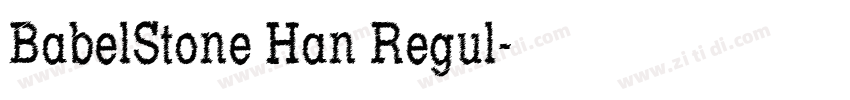BabelStone Han Regul字体转换